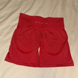 NVGTN Women's Vibrant Red Athletic Shorts